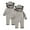 Gray, variant on Kaemgyyd 2 PC Newborn Baby Boys Girls Snowsuit Cute Fleece Lined One-Piece Jumpsuit Outfits Winter Warm Hooded Romper for Infant