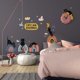 thumbnail image 2 of Calcomanías de pared de gatos y arcoíris de colores, gato acostado en la nube de estrellas del arco iris, pegatinas de pared extraíbles para pegar y despegar, vinilo DIY, decoración de arcoíris bohem JAMW Sencillez, 2 of 5