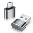 thumbnail image 1 of Mouse Jiggler AUEDROT Metal USB Mouse Mouse Mouse Mouse, gris con adaptador, 1 of 7