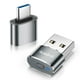 thumbnail image 1 of Mouse Jiggler AUEDROT Metal USB Mouse Mouse Mouse Mouse, gris con adaptador, 1 of 7