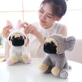 thumbnail image 2 of 20CM Stuffed Simulation Dogs Plush Sharpei Pug Lovely Puppy Pet Toy PlushToy Children Kids Birthday Gifts, 2 of 9