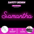 thumbnail image 4 of UPONRAY Single-line Custom Neon Signs, Customizable USB-Powered & Dimmable LED Neon Light, Stylish Wall Decor for Bedroom, Home, Lover, Friend, Dark Blue, 18 inch/8 Letters, 4 of 5