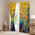 thumbnail image 3 of Manfei Kawaii Cartoon Peacock Black Out Curtains, Modern Animal Art Curtains Pack of 2 (42x63 Each), Teen Kid Child Adult Bedroom Curtains, Curtains Blackout Home Decor, 3 of 6