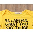 thumbnail image 4 of MesaSe Baby Summer Romper Letter Short Sleeve Envelope Neckline Button Closure Loose Wild Fashion Outfit, 4 of 8