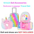 thumbnail image 4 of Set de viaje con maleta Sweet Dolly Rainbow de Doll Accessories, 4 of 8
