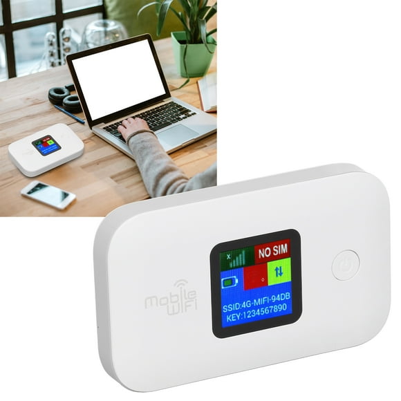 4G Portable WiFi, 10 Users Sharing Secure Encryption Mobile WiFi Hotspot Compact 300Mbps with SIM Card Slot for Laptop for Phone