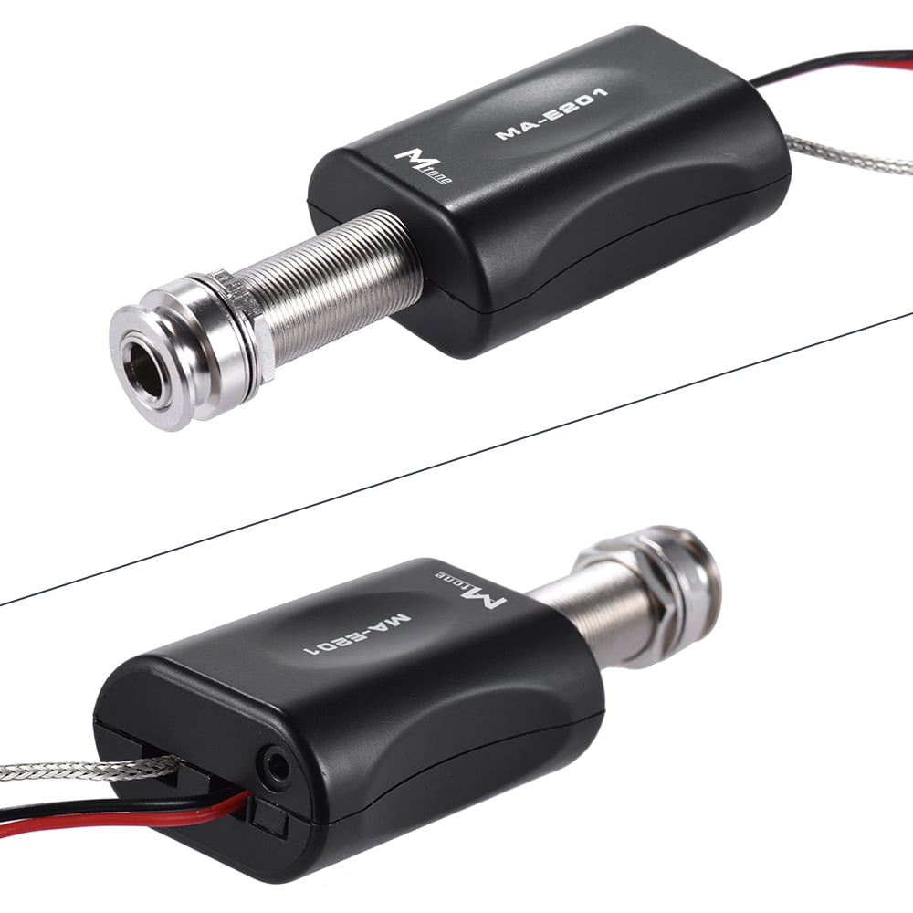 Endpin Jack Style Piezo Pickup Pickup Preamp System with Volume Tone