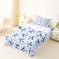 thumbnail image 5 of Erosebridal Dreamy Princess Bowknot Twin Sheet Sets,Black Bowtie Ribbon Bedding For Kids 3-Piece, 5 of 6