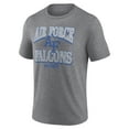 thumbnail image 2 of Men's Heather Gray Air Force Falcons Vintage Stack Tri-Blend T-Shirt, 2 of 3