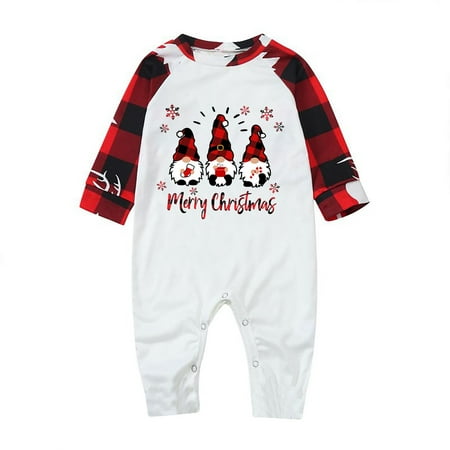 

New Year New You 2022! on Clearance Hesxuno Christmas Baby Kids Child Printed Top+Pants Xmas Family Matching Pajamas Set Baby Essentials Baby Days Saving Event