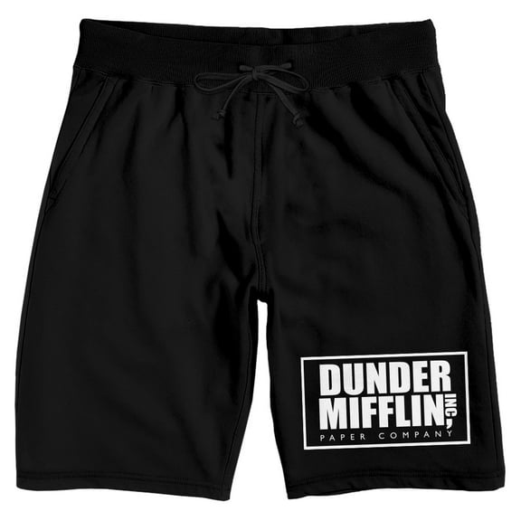 The Office Dunder Mifflin Logo Men's Sleep Pajama Shorts- X-Large