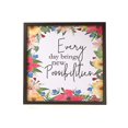 thumbnail image 1 of IH Casa Decor Framed Canvas Wall Sign Everyday Brings New Possibilities, 1 of 3