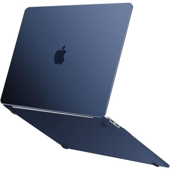 Mosiso Case for MacBook Air 13 inch Case 2022-2018 Release A2337 M1 A2179 A1932 Touch ID, Ultra-Thin Slim Natural Original Color Protective Plastic Hard Shell Case Cover, Midnight Blue