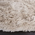 thumbnail image 3 of SAFAVIEH Arctic Giselle Solid Polyester Shag Area Rug, Light Beige, 5' x 5' Round, 3 of 8