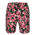 thumbnail image 3 of Balery Trendy Floral Traje de Baño Estilo Hawaiano para Hombre, Shorts de Secado Rápido con Bolsillos-Medium, 3 of 6