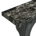 thumbnail image 3 of Convenience Concepts Newport Terry B Console Table, Faux Black Marble/Weathered Gray, 3 of 3