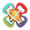 thumbnail image 2 of Baby Sensory Toys Ball, 4 Textures Manhattan Click Clack Ball Light Weight Plastic Cement  for School for Infant, 2 of 7