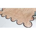 thumbnail image 6 of Chouhan Rugs Natural Jute Dark Grey Scalloped Rug Bohemian Rug Decor Rug Handwoven Rug Custom Rug Decorative Rug, 6 of 6