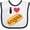White and Navy, variant on Inktastic I Love Hot Dogs Boys or Girls Baby Bib