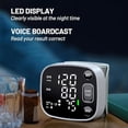 thumbnail image 4 of Tensiómetro digital de muñeca Oklar para uso doméstico, recargable, con brazalete y pantalla LED retroiluminada, transmisión de voz, 240 memorias para 2 usuarios y estuche de transporte., 4 of 5