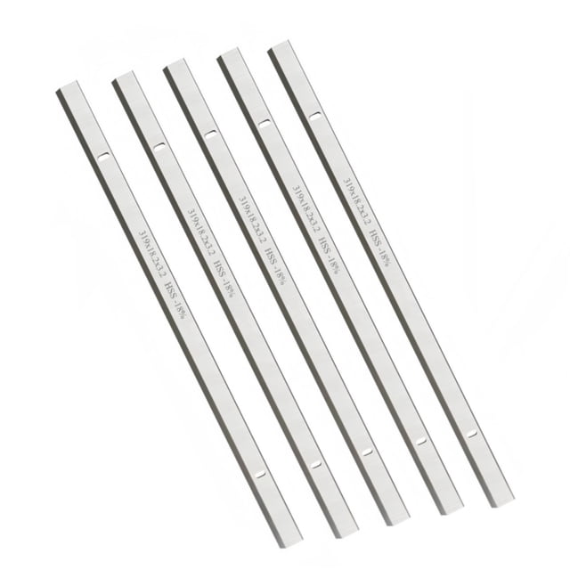Cuchillas cepilladoras HSS de 319x18,2x3mm, herramientas de carpintería gruesas de un solo filo, cuchillos de hoja reversibles y afiladas for madera dura y blanda, 5 uds.