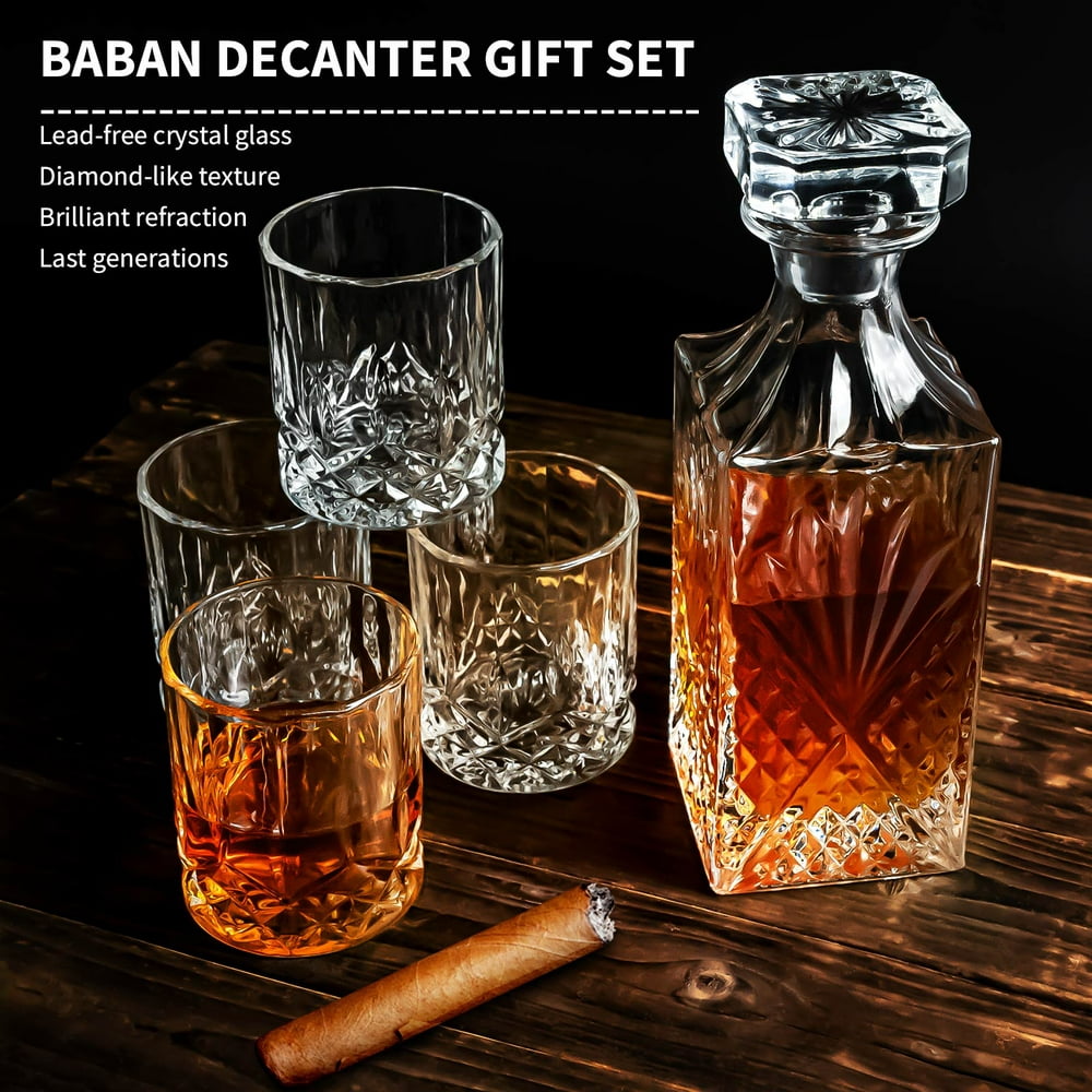 Decanter Whiskey Glasses Decanter Sets 25.4 oz Liquor