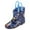 Z1 Dark Blue, variant on REDARER Girls' Mid Calf Rain Boots - Lightweight Soft Sole for Toddlers, Comfortable Outdoor Play Shoes with Handle - Rain Boots Kids,Color:Coffee Size:10-10.5 Years