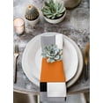 thumbnail image 3 of Orange Black Grey Cloth Napkins Washable Set of 1, Middle Century Irregular Geo Abstract Art Reusable Dinner Table Napkins Cloth Bulk for Weddings Kitchen Restaurants Hotel Events Party 20 x 20 Inch, 3 of 9