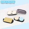 thumbnail image 3 of Solid Shampoo Bar Holder, Large Bar Soap Holder, Travel Soap Container, Soap Box with Draining Layer, Soap Case for Bathroom, Traveling, Gym, Camping (Black Style-1-Large), 3 of 14