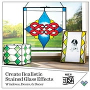 Gallery Glass Basic Stained Glass Kit, 6 Piece Glass Paint Set for DIY Arts and Crafts