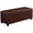 Pu-brown, variant on Synthetic Leather Metal Frame Storage Ottoman Bench end of Bed Bench with Legs 43.5”W x 15.7”D x 15.7”H Hold up to 770 LB Large Storage Chest Brown UASND624R