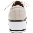 thumbnail image 5 of Women's Platform Lace-Up Wingtips Square Toe Oxfords Shoe, 5 of 7
