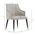 thumbnail image 3 of Eda Modern  Wood Armchair in Light Gray, 3 of 10
