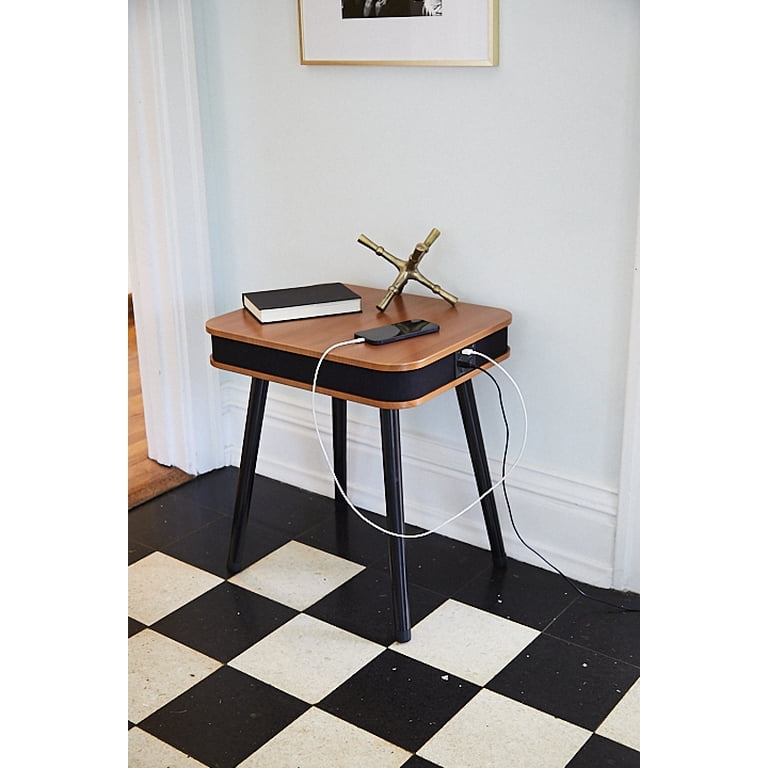 DPI DecorTech Rectangular End Table with Bluetooth Speaker and USB
