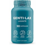 Genti-Lax Laxative - Gentle Digestive Support with 30 Capsules - Reduces Bloating, Improves Energy, and Promotes Regularity - Dietary Supplement