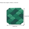 thumbnail image 5 of Nvzi 6Pcs Square Coasters for Drinks, Rustic Drink Cup Coaster for Coffee Mugs Drinking Cups, Non Slip Coasters for Tabletop Protection(Green), 5 of 5