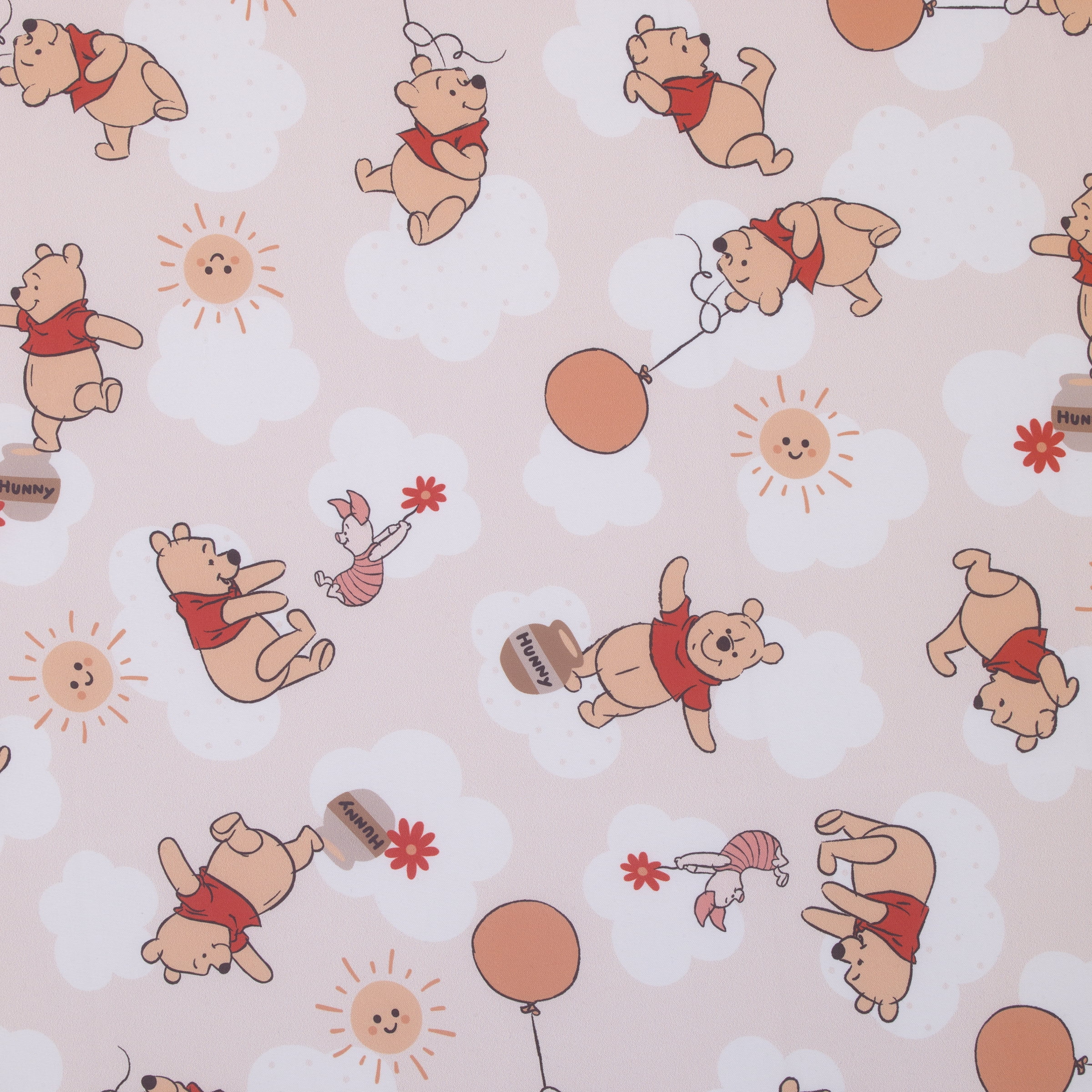 Disney Winnie the Pooh and Piglet Fitted Crib Sheet