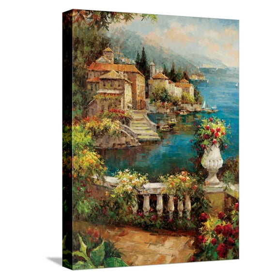 Art.com Marina View II Stretched Canvas Print Wall Art by Peter Bell, 12" x 16"