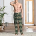 thumbnail image 2 of Naloa Jungle Green Camo USA Flag Pajama Pants Men, PJ Bottoms, Sleep & Lounge Pants-XX-Large, 2 of 6