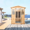 Gardenry The Back panel of Four Person Outdoor Sauna
