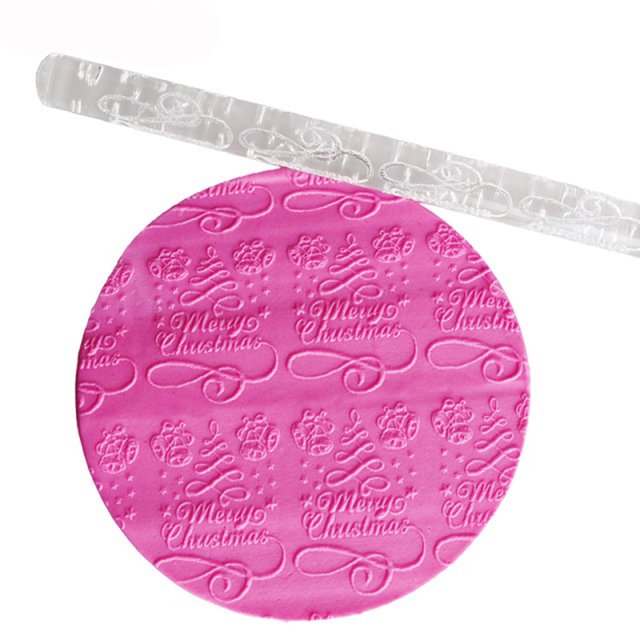 Tortilla Roller Non Baking Spatulas Kitchen Large Dough Rolling Mat Embossing Acrylic Rolling Pin Fondant Craft Cake Baking Decorating Tool