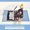 thumbnail image 5 of Brown Skulls 9.8x7.1in Water Resistant Binder Pouch, 3-Ring Compatible, Transparent Front, 5 of 6