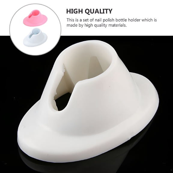 ACDANC 4pcs Durable DIY Silicone Nail Gel Polish Holder Display Varnish Bottle Stand