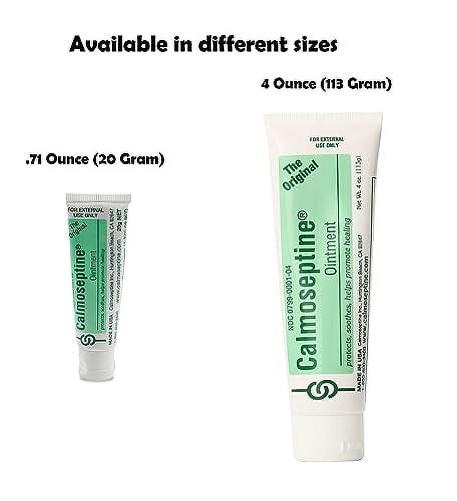 Calmoseptine Ointment, 4 oz Tube (Pack of 2) – Skin Protectant – Model 988