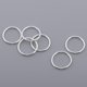 thumbnail image 1 of Pendientes de aro de moda BLESIY hipoalergénicos 15mm 6 piezas Conectores circulares, 1 of 8