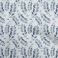 thumbnail image 1 of oneOone Cotton Poplin Light Dusty Blue Fabric Leaves Diy Clothing Quilting Fabric Print Fabric By Yard 56 Inch Wide, 1 of 6