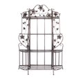 thumbnail image 1 of Heather Ann Creations W190941-BCOP Piper 4 Shelf Bakers Rack, Blackened Brass, 1 of 1
