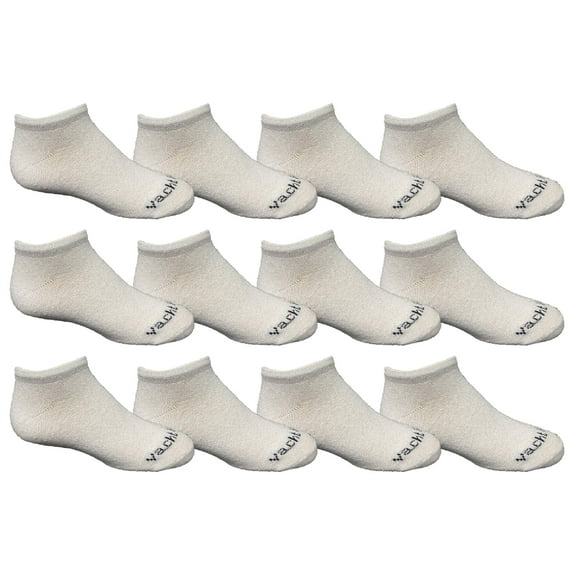 Yacht & Smith Wholesale Boys and Girls 97% Cotton Shoe Liner Training Socks Size 6-8, No Show Thin Low Cut Sport Ankle Socks (White, 12)