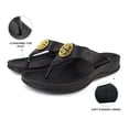 thumbnail image 6 of AEROTHOTIC Arch Supportive Strappy Orthotic Comfortable Flip Flops Cushion Soft Toe Post Non-Slip Summer Casual Travel Walking Thong Sandals Women Beach Essentials, 6 of 6