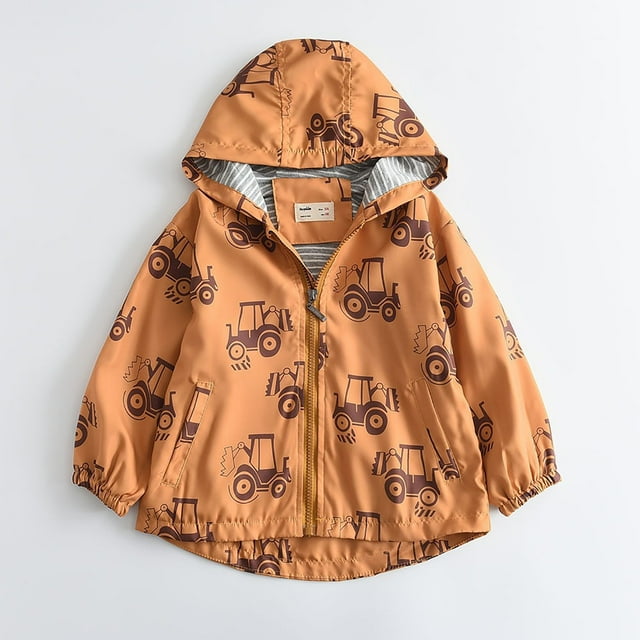 Veste à Capuche à Double Couche à Manches Longues pour Garçons